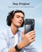 iPhone 17 Pro Max ESR Classic Hybrid With Stand Case – Clear Black