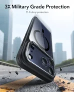 iPhone 17 Pro Max ESR Classic Hybrid With Stand Case – Clear Black