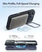 iPhone 17 Pro Max ESR Classic Hybrid With Stand Case – Clear Black